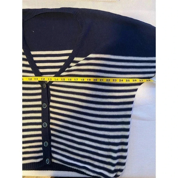 Navy and White Sweaters Roberto Collina Sweaters SIZE S - Picture 7 of 7